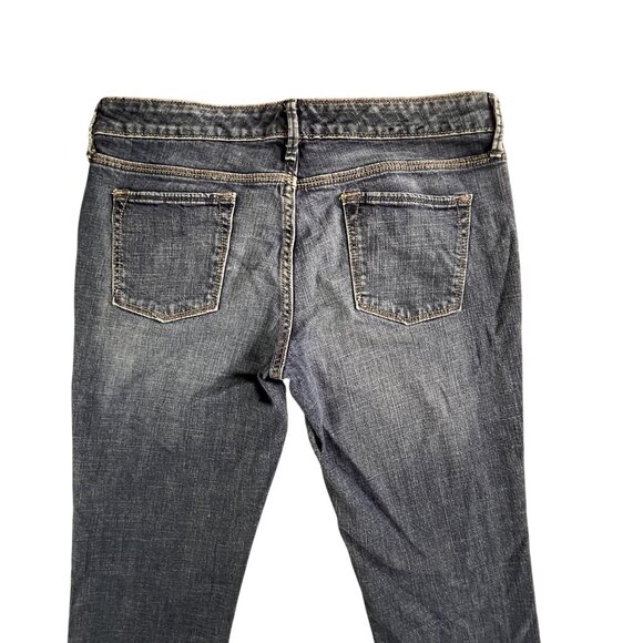 Banana Republic Jeans Womens 8 Blue Stretch Denim Straight Leg Classic Fit Pants - Picture 4 of 16